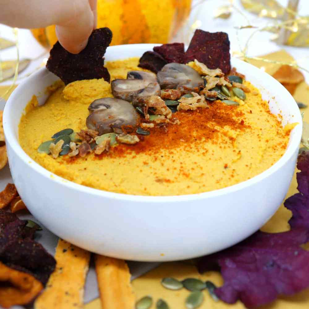Hummus di ceci e carote