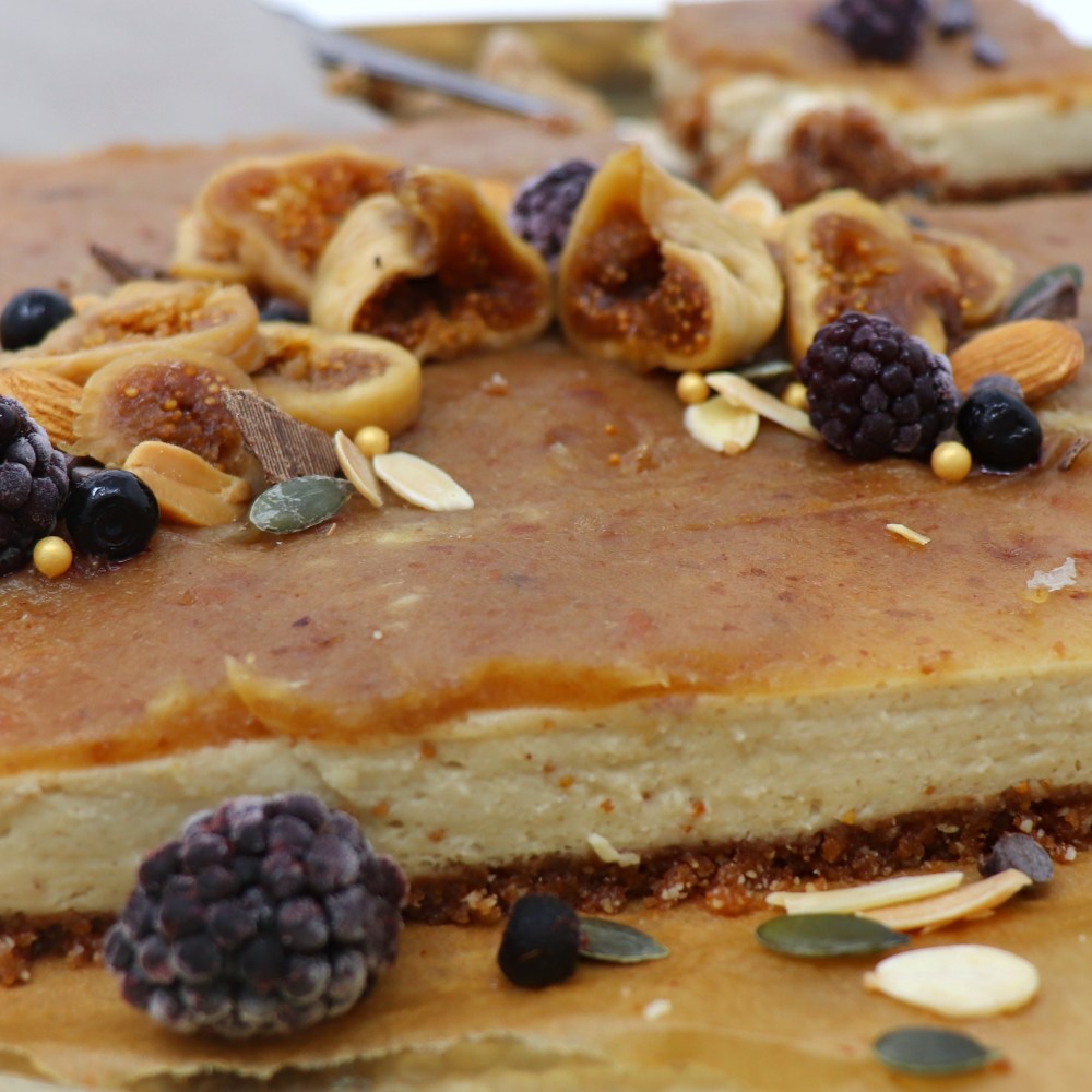 Cheesecake sana ai fichi