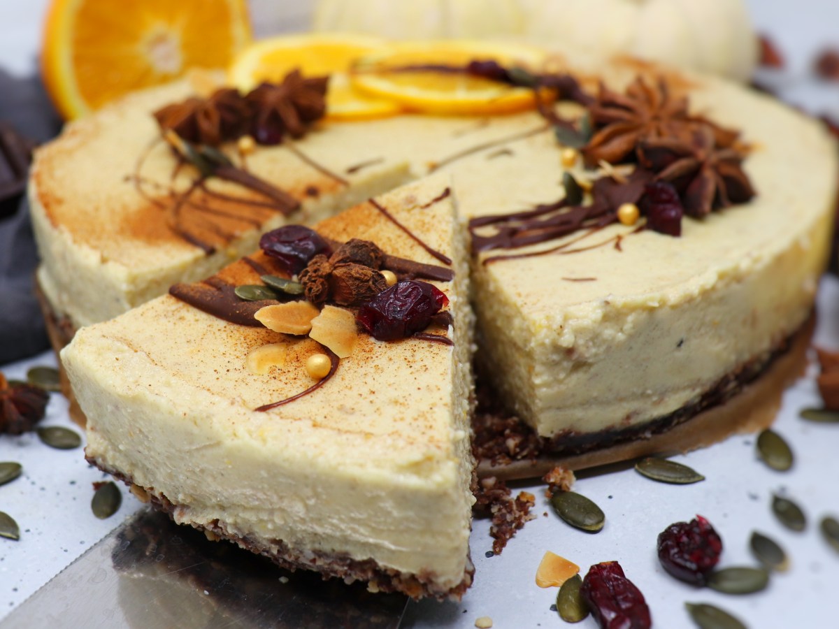 Cheesecake arancia e zenzero senza zucchero