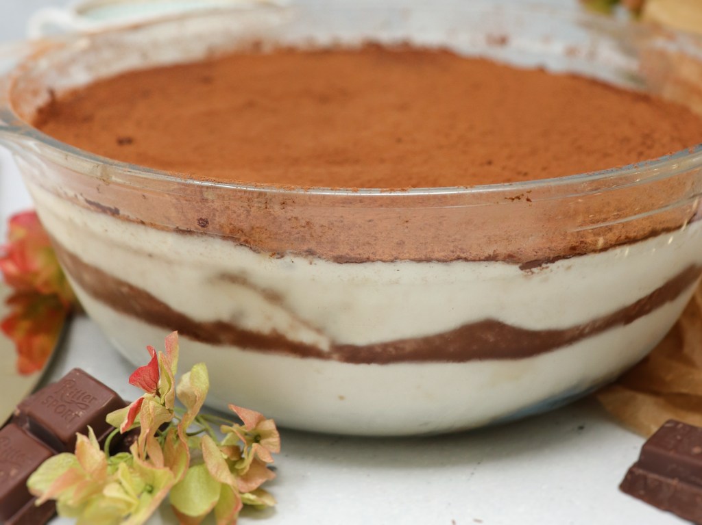 Tiramisù al cocco senza zucchero e soia |vegan