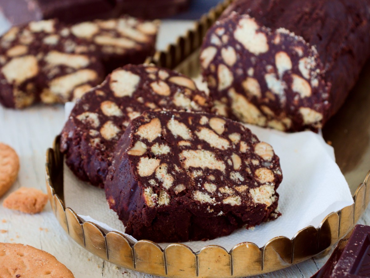 Salame di cioccolato vegano perfetto